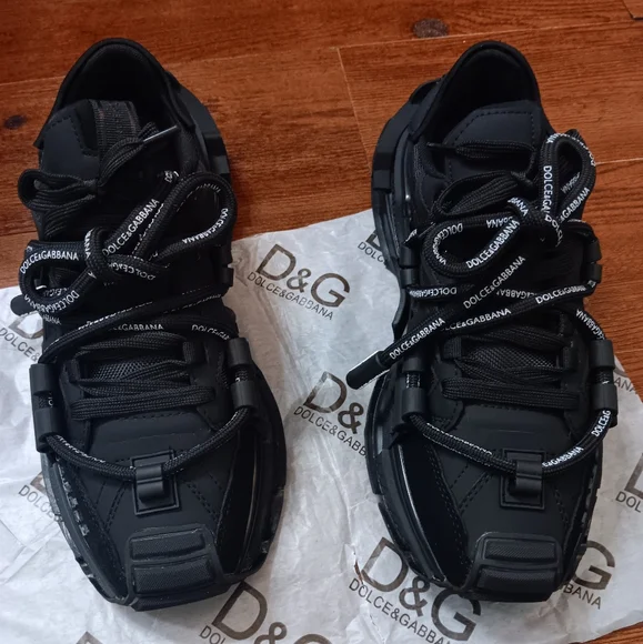 Dolce Gabbana Shoes Dolce Gabbana Black Space Sneakers Size